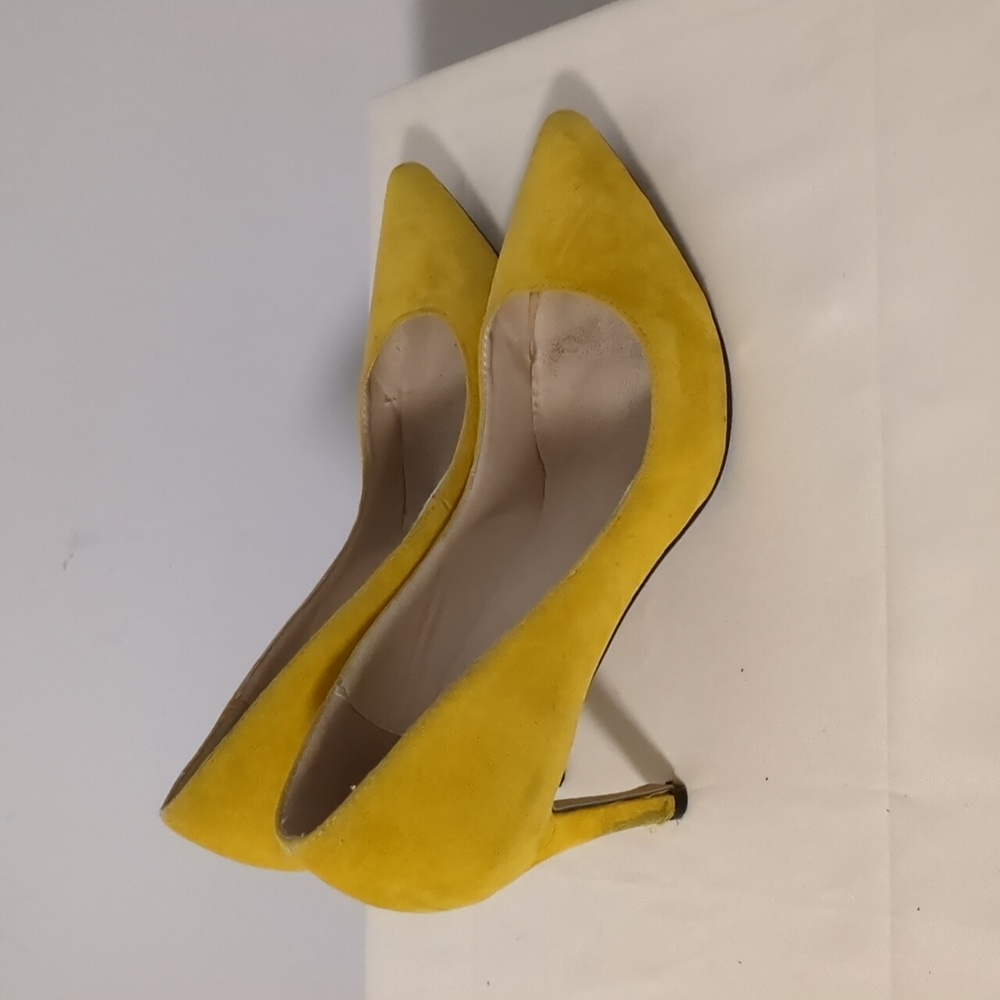 Loslandifen Yellow Suede Heel #Clearance#Lastprice#No offer